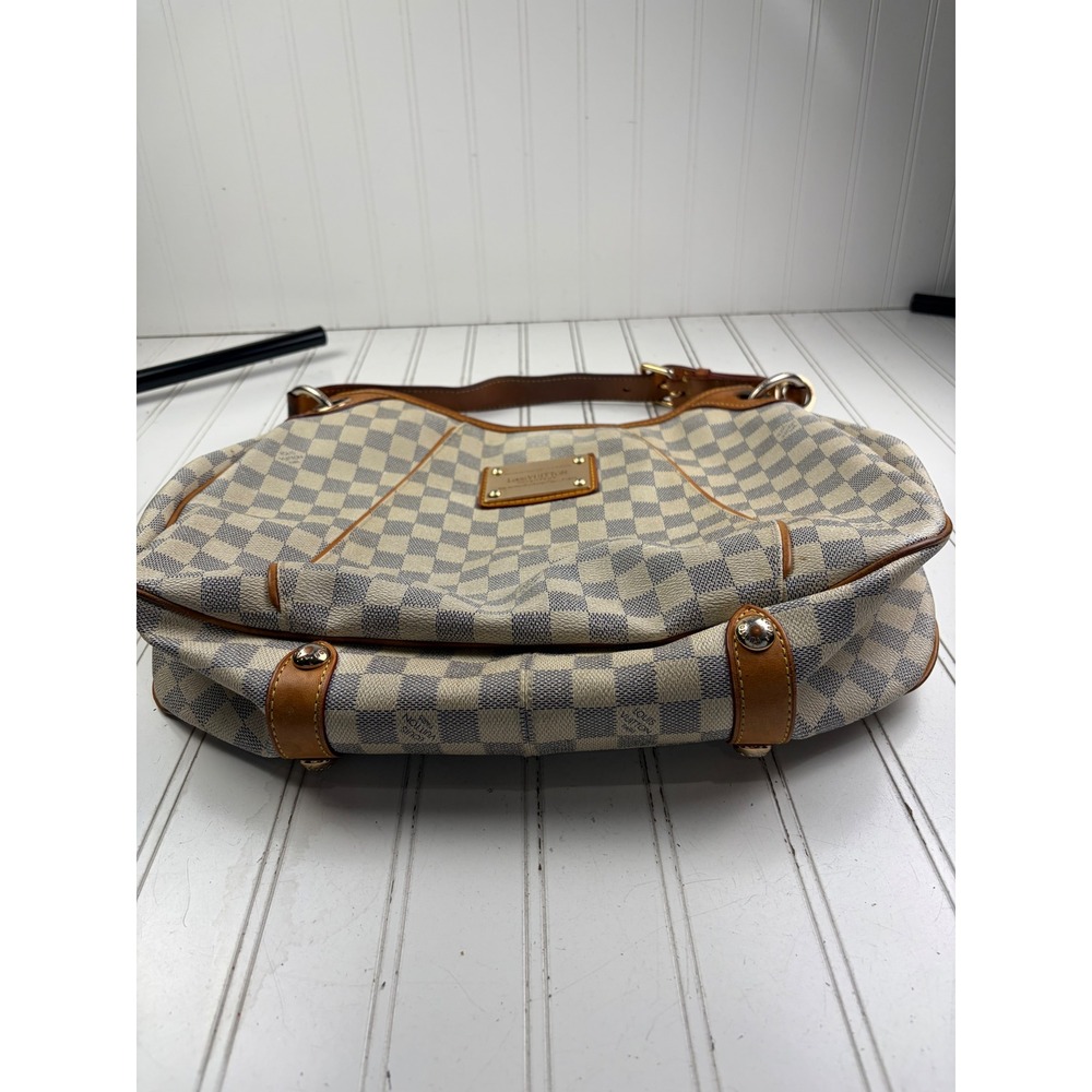Louis Vuitton Vintage Damier Azur Canvas Hobo Galliera PM Shoulder Bag $1600 - Picture 4 of 16